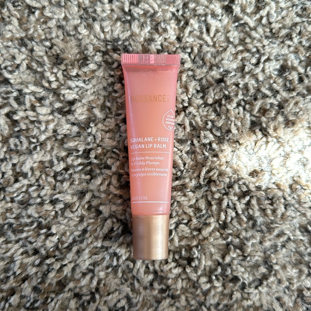 Biossance Squalene and Rose Vegan Lip Balm